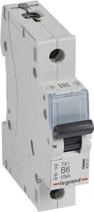 Фото Legrand TX3 403857 Автоматический выключатель однополюсный 6А (10 кА, B)