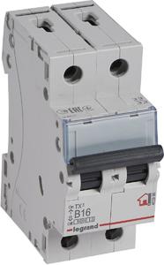 Фото Legrand TX3 403986 Автоматический выключатель двухполюсный 16А (10 кА, B)
