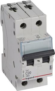 Фото Legrand TX3 403931 Автоматический выключатель двухполюсный 20А (10 кА, C)