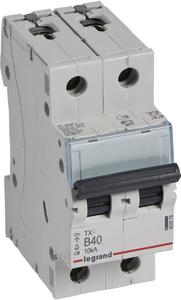 Фото Legrand TX3 403878 Автоматический выключатель двухполюсный 40А (10 кА, B)