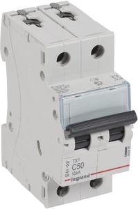 Фото Legrand TX3 403935 Автоматический выключатель двухполюсный 50А (10 кА, C)