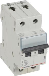 Фото Legrand TX3 403936 Автоматический выключатель двухполюсный 63А (10 кА, C)