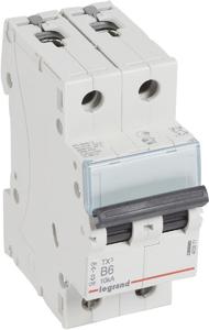 Фото Legrand TX3 403871 Автоматический выключатель двухполюсный 6А (10 кА, B)
