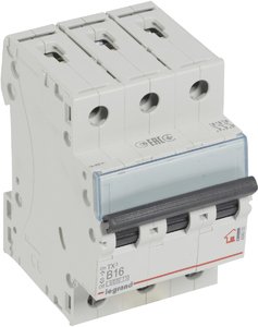 Фото Legrand TX3 404000 Автоматический выключатель трехполюсный 16А (10 кА, B)
