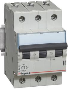 Фото Legrand TX3 403944 Автоматический выключатель трехполюсный 16А (10 кА, C)