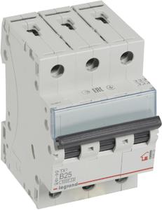 Фото Legrand TX3 404002 Автоматический выключатель трехполюсный 25А (6 кА, B)