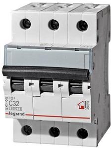 Фото Legrand TX3 404059 Автоматический выключатель трехполюсный 32А (6 кА, C)