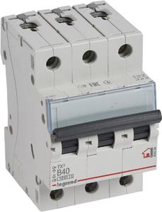 Фото Legrand TX3 404004 Автоматический выключатель трехполюсный 40А (6 кА, B)