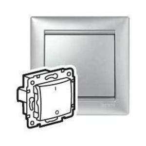 Фото Legrand Valena 770103 Выключатель 1-клавишный (10 А, под рамку, с/у, алюминий)