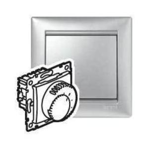 Фото Legrand Valena 770291 Терморегулятор для теплых полов (16 А, 230 В, под рамку, с/у, алюминий)