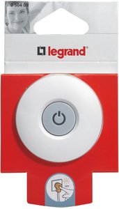 Фото Legrand 050409 Вилка электрическая угловая с индикатором (16 А, белый/серый)