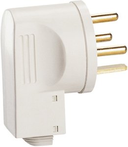 Фото Legrand 055155 Вилка электрическая угловая (20 A, с заземлением, слоновая кость)