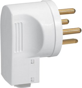 Фото Legrand 055805 Вилка электрическая угловая (32 A, с заземлением, слоновая кость)