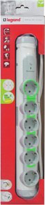 Фото Legrand ''Комфорт и безопасность'' 694648 Сетевой фильтр 6-местный 1.5 м (з/к, 16 А)