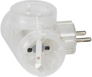 Фото Legrand Элиум 050663 Тройник (16 А, з/к, прозрачный)