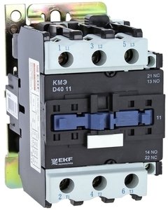 Фото EKF ctr-s-50-380 Контактор КМЭ малогабаритный 50А 380В NO+NC PROxima