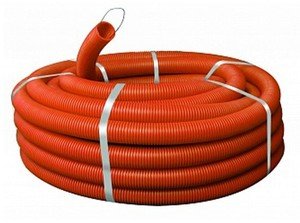 Фото EKF tpnd-25-o Труба гофр. ПНД Plast с зондом оранжевая d25мм (75м.) PROxima
