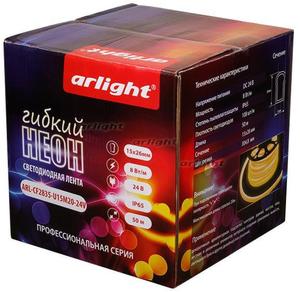 Фото Arlight ARL-CF 021529 Гибкий неон 24В Red (2835, IP65, 26x15 мм, 50 м)
