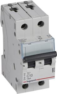 Фото Legrand TX3 403928 Автоматический выключатель двухполюсный 10А (10 кА, C)