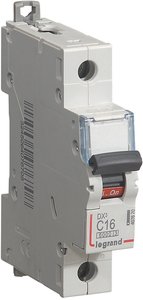 Фото Legrand DX3 407670 Автоматический выключатель однополюсный 16А (6 кА, C)