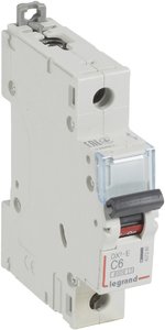 Фото Legrand DX3 407260 Автоматический выключатель однополюсный 6А (6 кА, C)