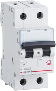 Фото Legrand TX3 404046 Автоматический выключатель двухполюсный 40А (10 кА, C)