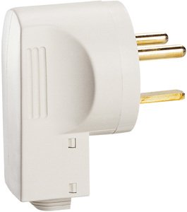 Фото Legrand 055802 Вилка электрическая угловая (32 A, с заземлением, слоновая кость)
