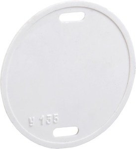 Фото IEK UZMA-BIK-Y135-R Бирка кабельная У-135 (круг 55 мм)