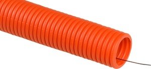 Фото IEK CTG21-50-K09-015 Труба гофр. ПНД d50 с зондом оранжевая тяжелая (15м)