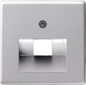 Фото Gira E22 0270203 Крышка розетки компьютерной (RJ45/RJ11, алюминий)