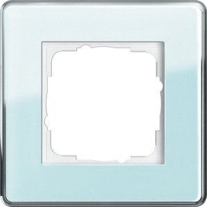 Фото Gira Esprit Glass C 0211518 Рамка 1-постовая (салатовое стекло)