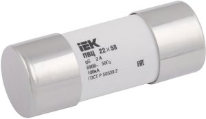 Фото IEK CFL22-016 Вставка плавкая цилиндрическая ПВЦ 22х58 gG 16А ИЭК