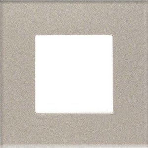 Фото ABB Zenit 2CLA227100N3901 Рамка 1-постовая (2 модуля, стекло брызги шампанского)