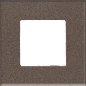 Фото ABB Zenit 2CLA227100N3701 Рамка 1-постовая (2 модуля, кофейное стекло)