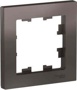 Фото Schneider Electric AtlasDesign ATN000601 Рамка 1-постовая (мокко)