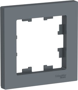 Фото Schneider Electric AtlasDesign ATN000701 Рамка 1-постовая (грифель)