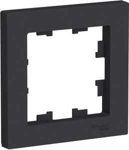 Фото Schneider Electric AtlasDesign ATN001001 Рамка 1-постовая (карбон)