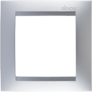 Фото Simon Simon 15 1500610-033 Рамка 1-постовая (алюминий)