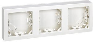 Фото Simon 73 Loft 73630-60 Рамка установочная 3-постовая (горизонт., белая)