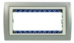 Фото Simon 82 Centralizations 82954-33 Рамка (5 модулей, алюминий матовый)