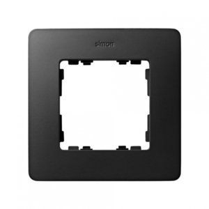 Фото Simon 82 Detail Premium 8200610-238 Рамка 1-постовая (графит/алюминий)