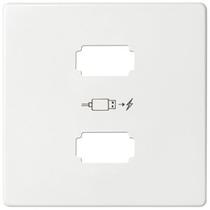 Фото Simon 82 Detail 8201090-030 Крышка розетки USB (2хUSB, белая)