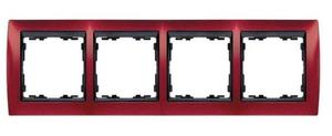 Фото Simon Simon 82 82845-61 Рамка 4-постовая (вишня/графит)