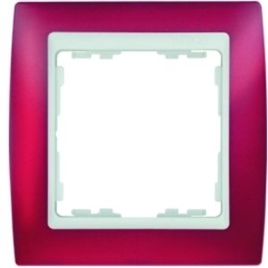 Фото Simon Simon 82 82613-37 Рамка 1-постовая (полупрозрачная, красная)