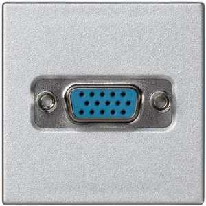 Фото Simon Connect K100B-8 Розетка AV (VGA, под рамку, скрытая установка, алюминий)