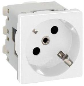 Фото Simon Connect K01-9 Розетка одиночная (16 А, з/к, под рамку, скрытая установка, белая)