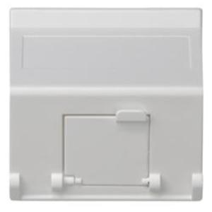 Фото Simon Connect K80-9 Крышка розетки информационной (RJ45, наклонная, шторки, белая)