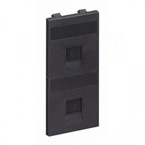 Фото Simon Connect S76B-14 Крышка розетки информационной (2хRJ45, шторки, графит)