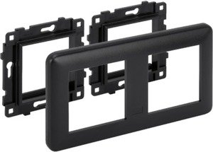 Фото Simon Connect KR445-14 Суппорт с рамкой для 2 модулей K45 (графит)