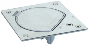Фото Simon Connect KSE0SEC-23-72 Лючок с замком 1 модуль К45 (влагостойкий, IP66, нержавеющая сталь)